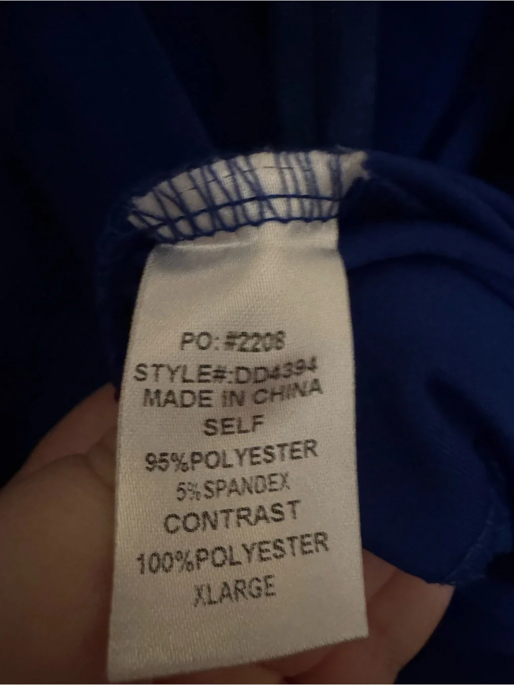 Baltic Born Tyra Cobalt  Blue Ruffle V-Neck Sleeveless Wide Leg Jumpsuit Size XL